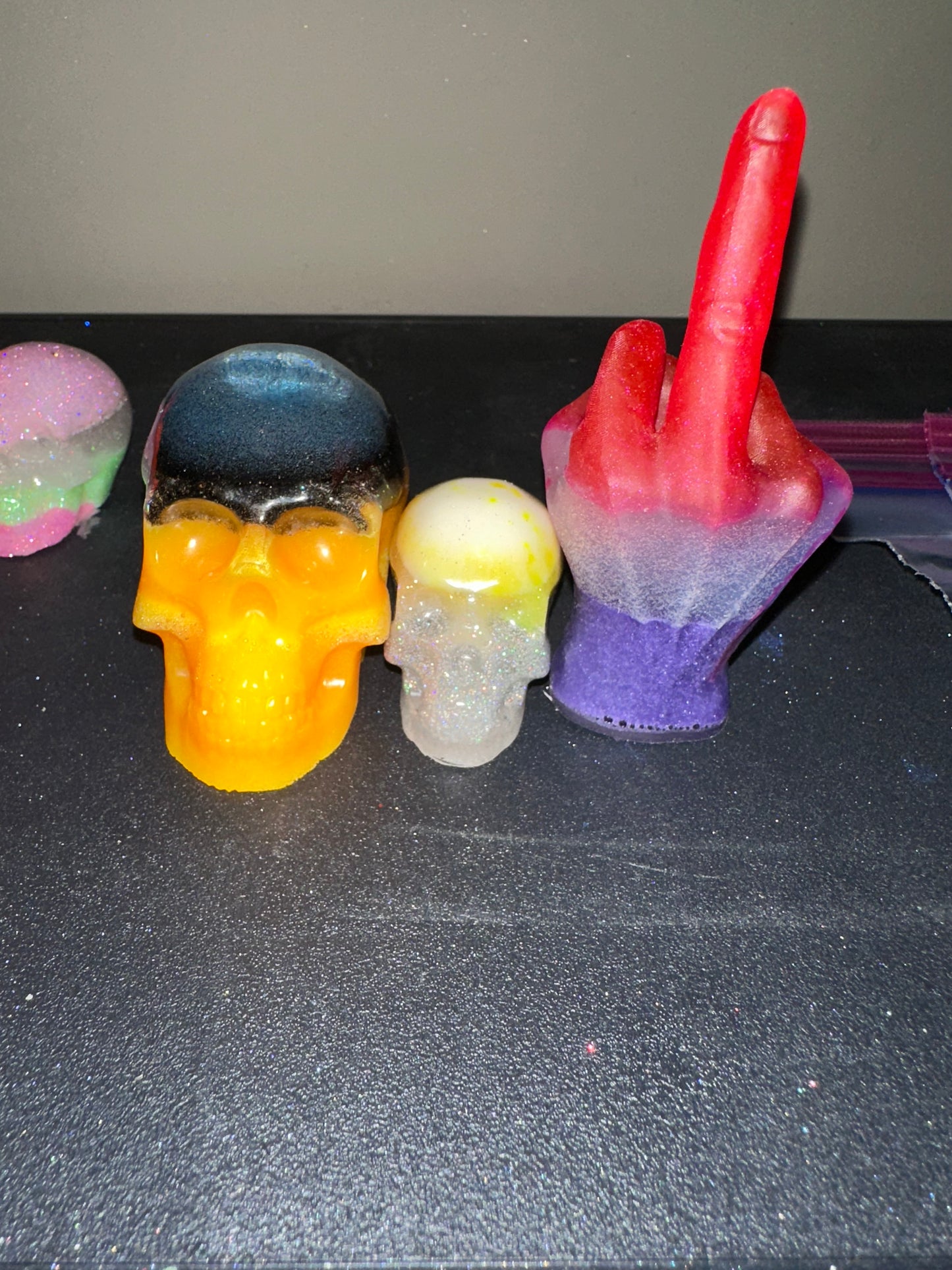 #87 skull finger set KIM C