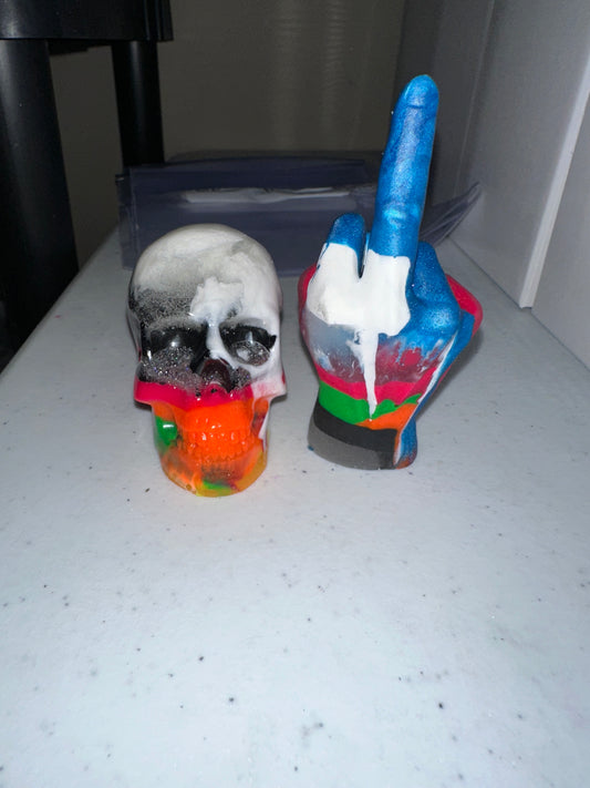 #66 skull finger set BRENDA DEGRAND1