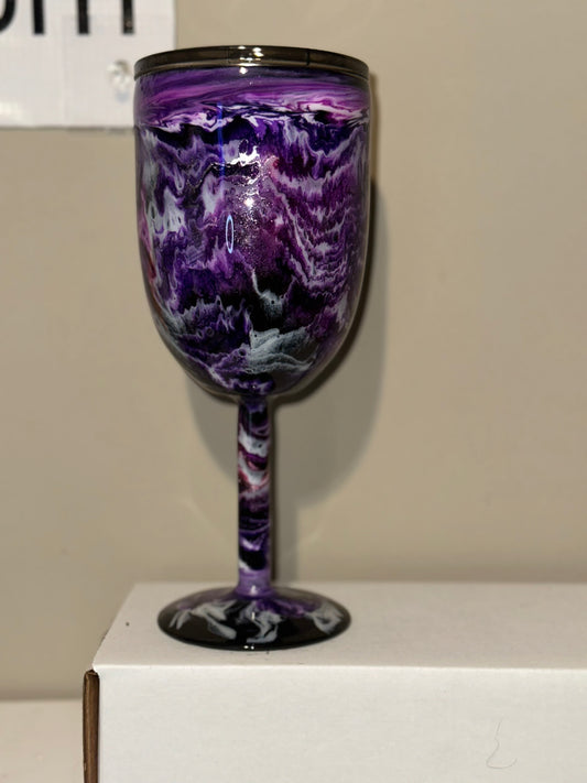 #33 wine glass AMANDA IS HERE 86