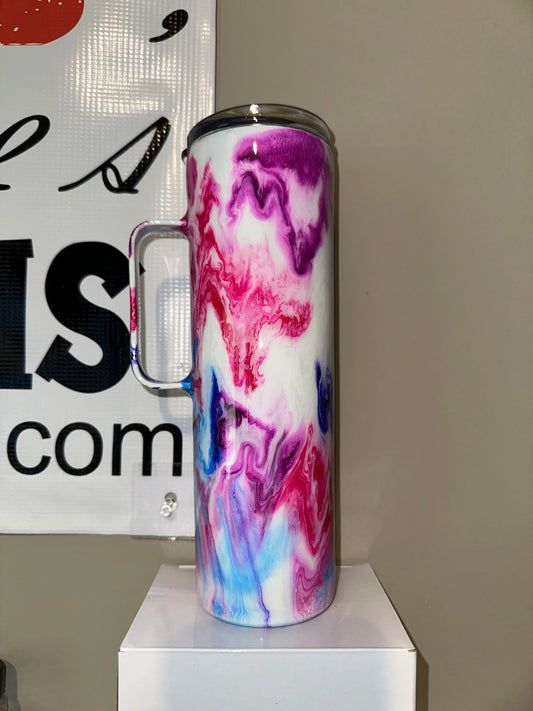 #61 30oz skinny with handle BRANDY TXGURL
