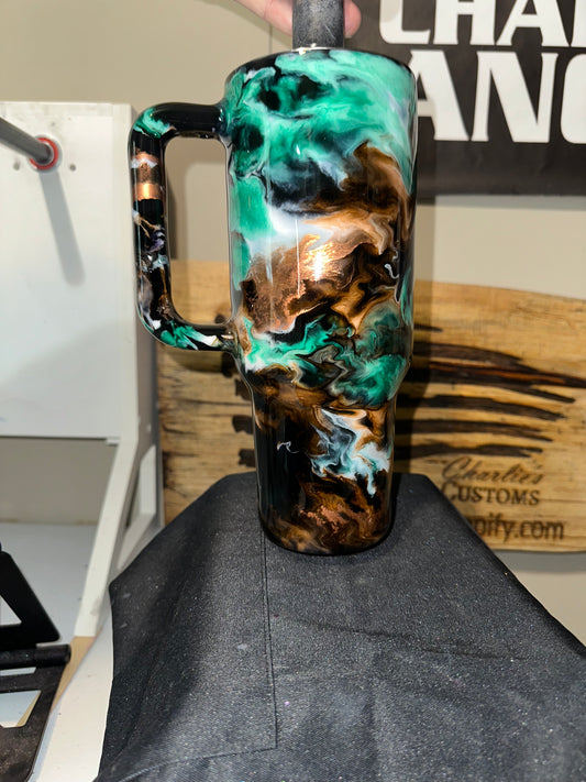 #75 40oz with handle LOUISIANA GIRL
