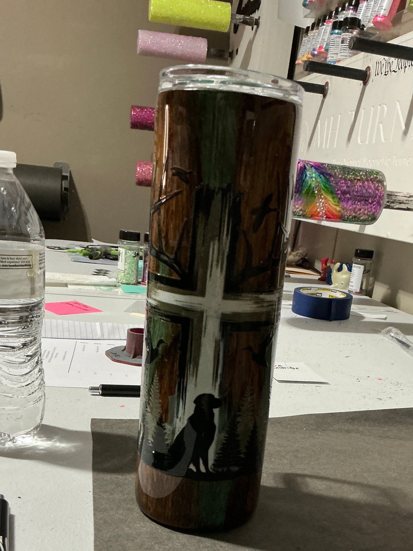 #47 30oz skinny with handle Yvonne