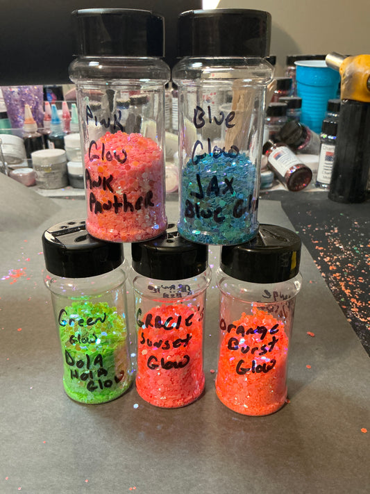 New glow Glitter