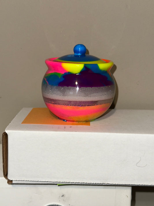 #39 epoxy bowl w/lid GMAVALERIE65