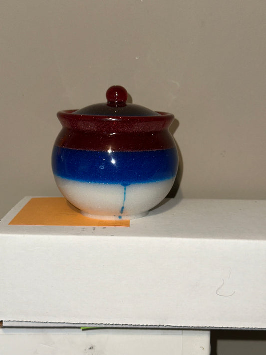 #38 epoxy bowl w/lid MATTHEW NEWSOME