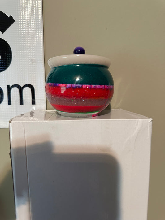 #110 bowl FRECKLED FROG