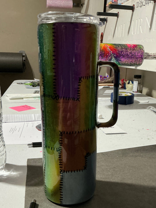 #51 30oz skinny with handle Yvonne