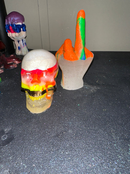 #72 skull finger set KIM C