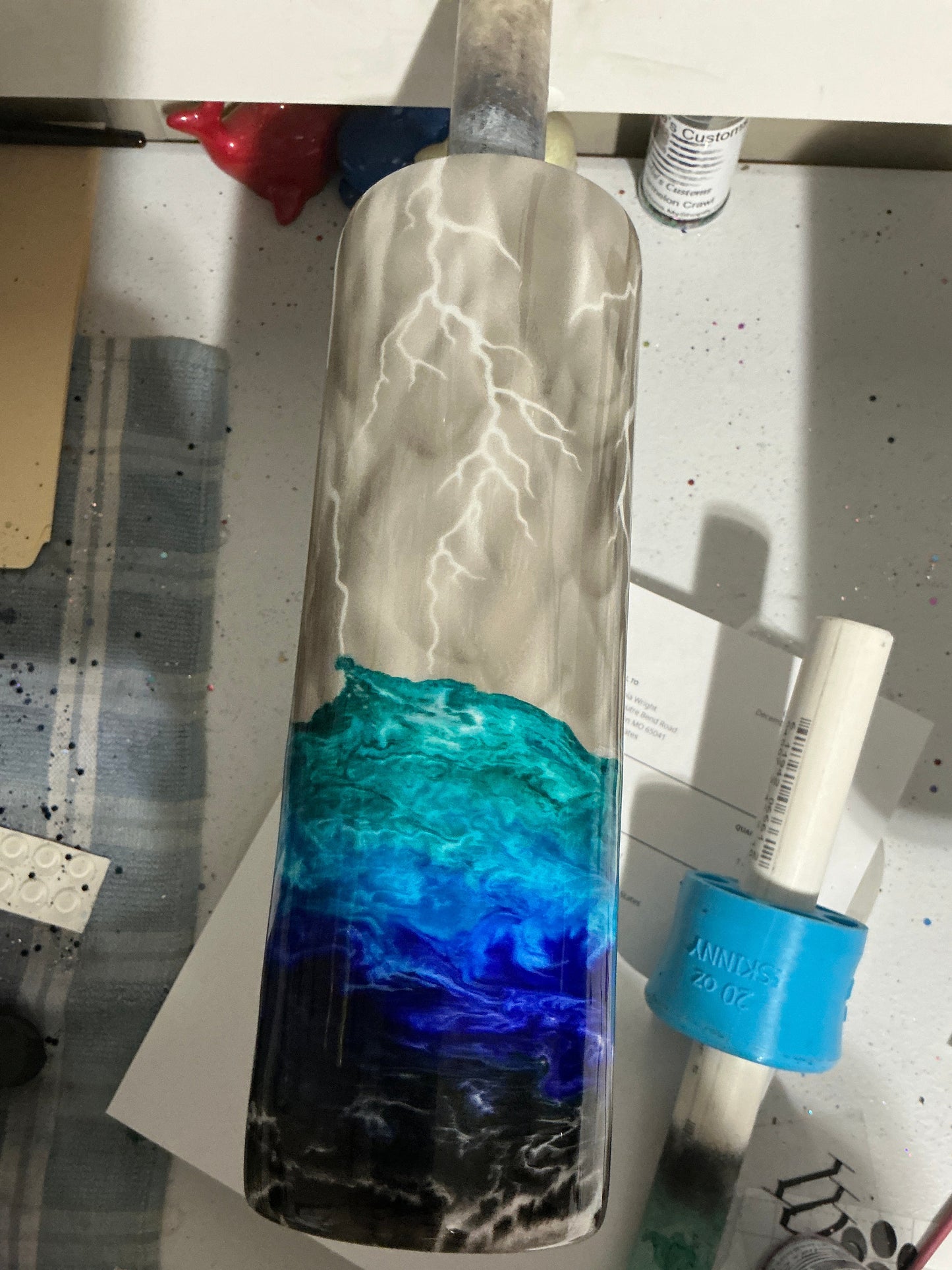 #37 30oz skinny Dawn brown